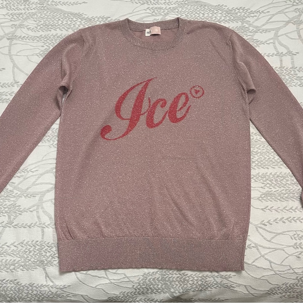 Iceberg ( ice) women’s  Crewneck Sweater -  Dirty rose Pink
